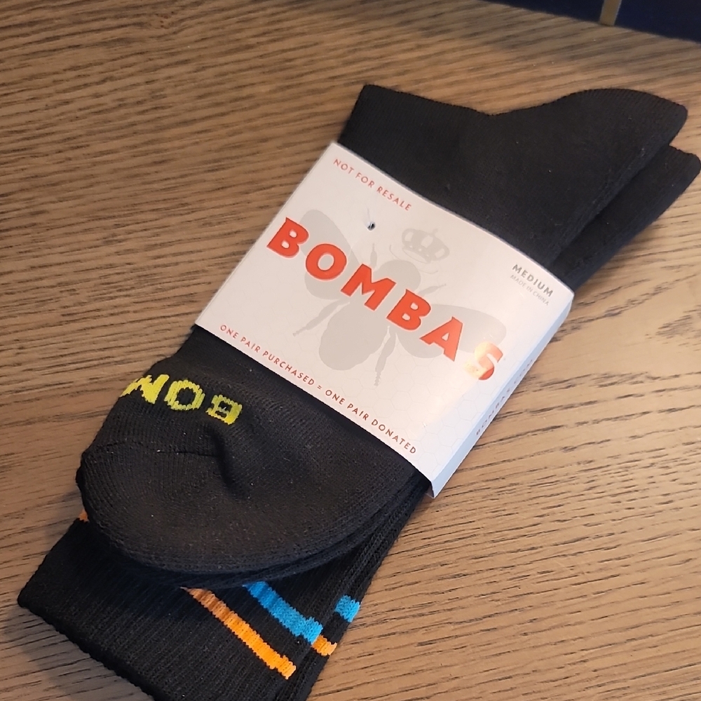 Bombas Black Casual Socks with Comfort Fit
